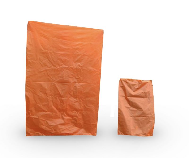 Orange Plastiktüten - groß